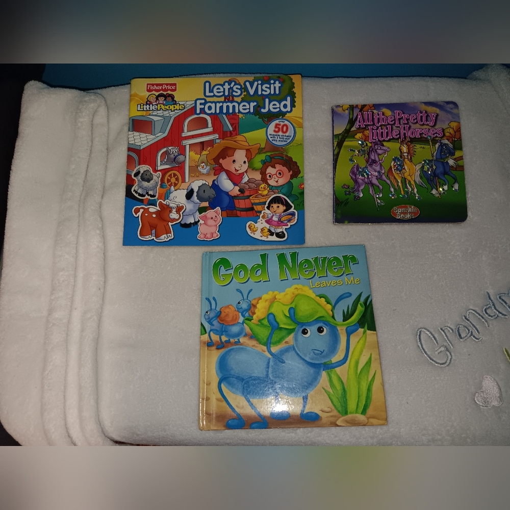 Fisher Price Sparkle Books Children's Books Lot of 3 Pre-owned